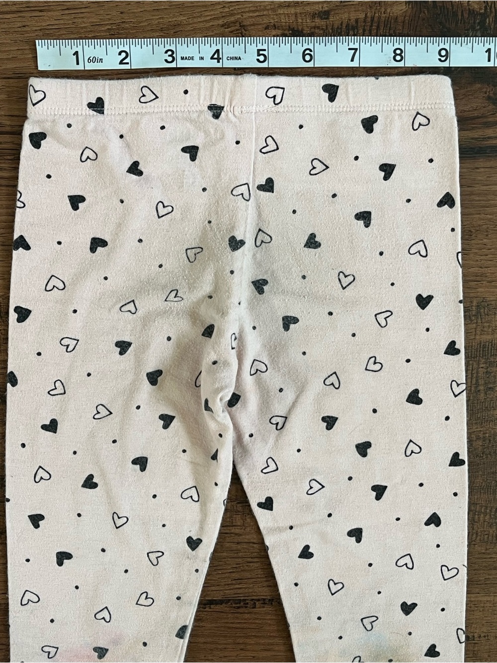 Lot Of 4 Toddler Leggings ‘Black Pink Mint’ (size 5T) - Picture 9 of 15